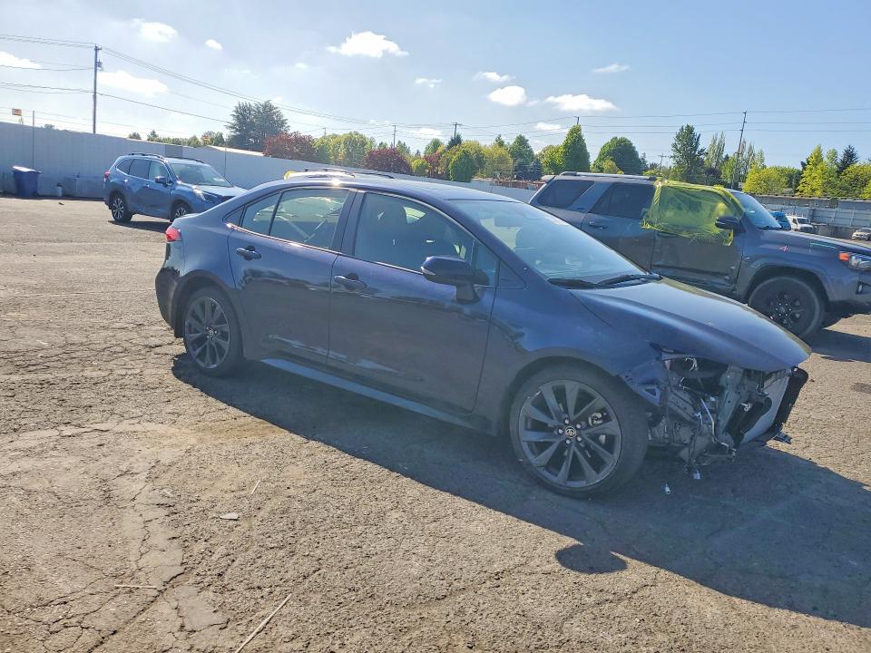 2025 Toyota Corolla VIN JTDBCMFE8S3084290 COPART salvage auction — FRONT END, Or - Salvage Title Certificate, sold $12,800 on 2026-07-06 (photo 4)