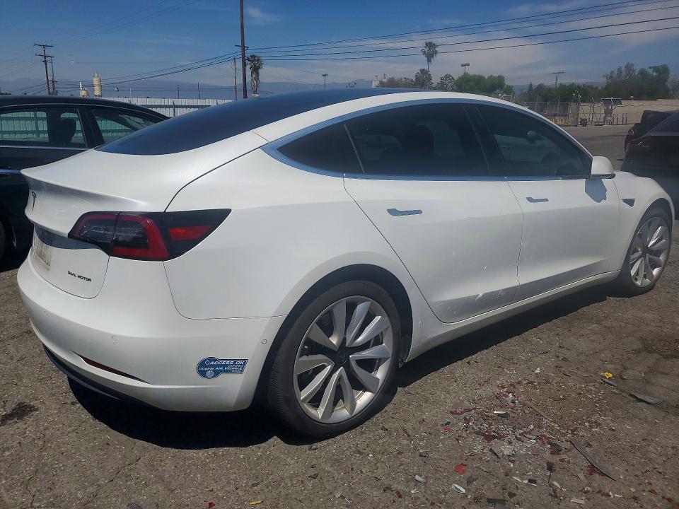 2020 Tesla Model 3 VIN 5YJ3E1EB7LF807278 COPART salvage auction — FRONT END, Ca - Salvage Certificate, sold $5,700 on 2026-07-20 (photo 3)