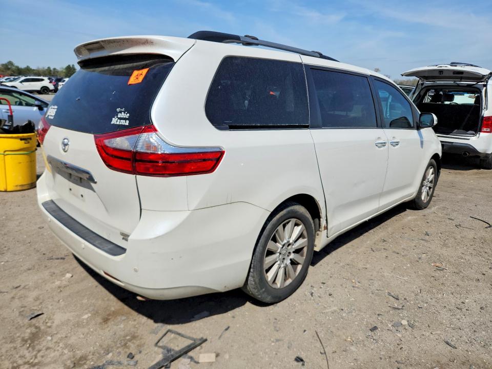 2015 Toyota Sienna VIN 5TDDK3DC9FS117986 COPART salvage auction — FRONT END, Sc - Cert Of Title-Salvage, sold $425 on 2026-07-29 (photo 3)
