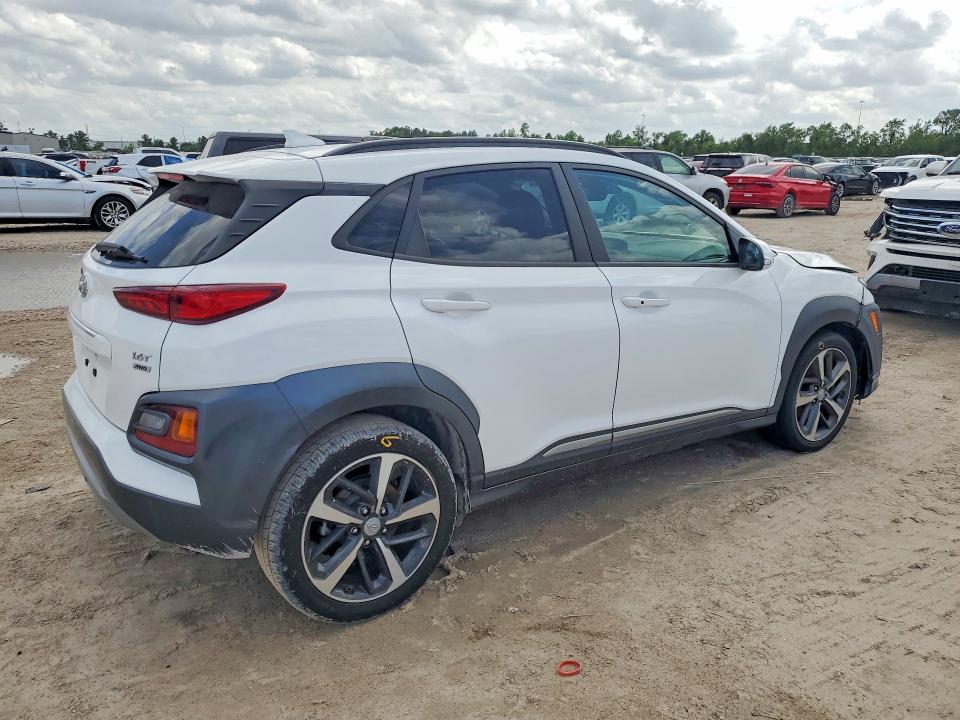 2021 Hyundai Kona VIN KM8K5CA53MU734230 COPART salvage auction — FRONT END, Tx - Salvage Vehicle Title, sold $200 on 2026-07-21 (photo 3)