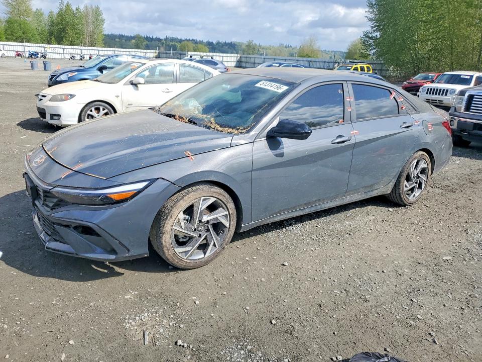 2025 Hyundai Elantra VIN KMHLM4DJ9SU130149 COPART salvage auction — FRONT END, Ca - Salvage Certificate, sold $7,200 on 2026-07-20 (photo 1)