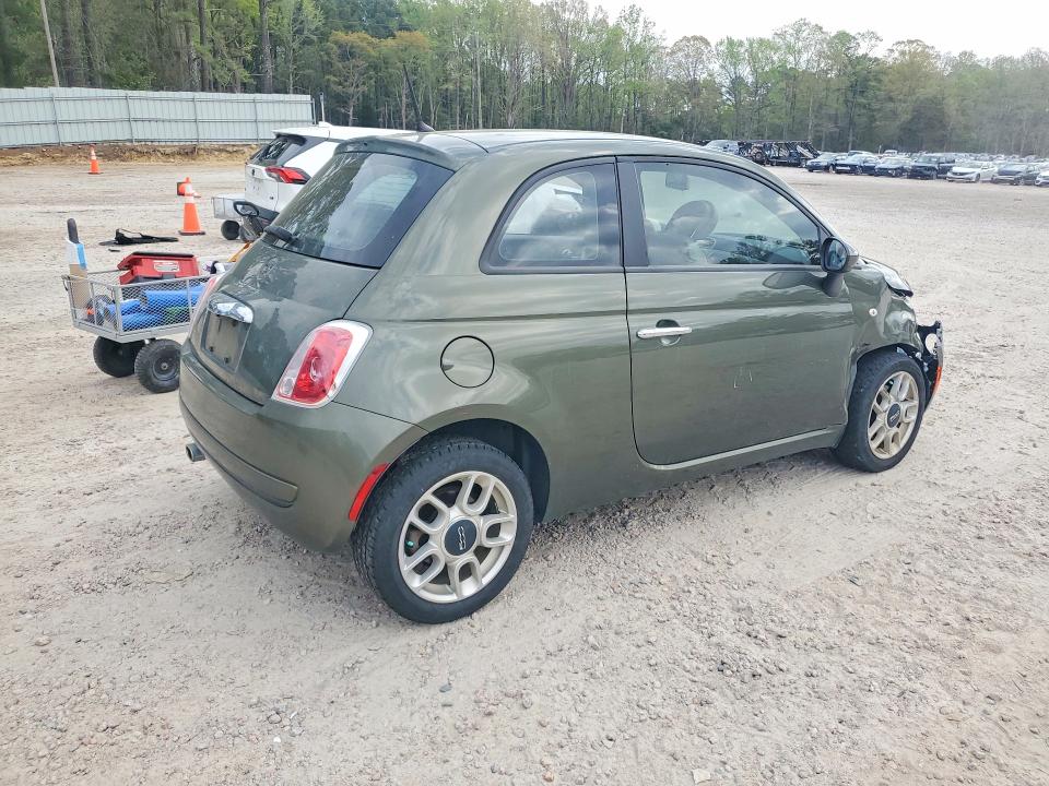 2012 Fiat 500 VIN 3C3CFFAR7CT366626 COPART salvage auction — FRONT END, Nc - Salvage Certificate Of Title, sold $650 on 2026-07-31 (photo 3)