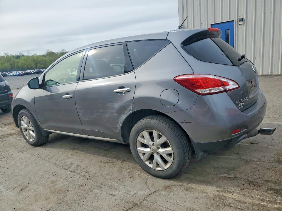 2013 Nissan Murano VIN JN8AZ1MW9DW318513 COPART salvage auction — UNDERCARRIAGE, Salvage Title, sold $400 on 2026-07-15 (photo 2)