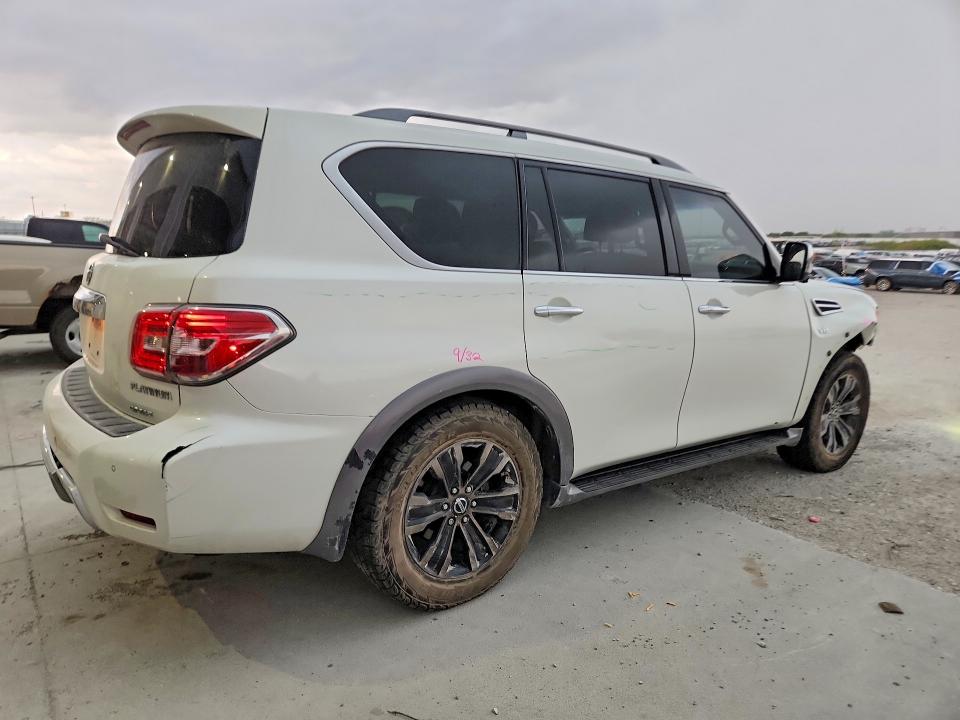 2017 Nissan Armada VIN JN8AY2NF3H9301024 COPART salvage auction — FRONT END, Id - Salvage Certificate Of Title, sold $3,700 on 2026-07-14 (photo 3)