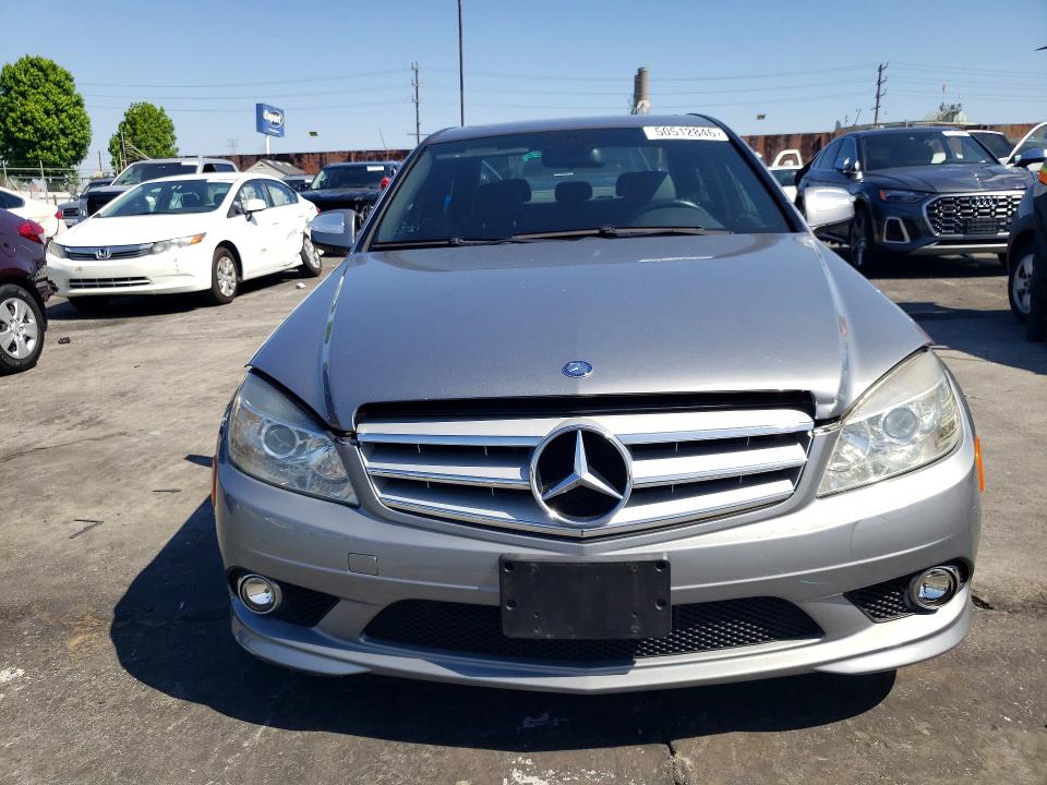 2009 Mercedes-benz C-klasse VIN WDDGF54X69R074992 COPART salvage auction — FRONT END, Ca - Salvage Certificate, sold $1,850 on 2026-08-07 (photo 5)