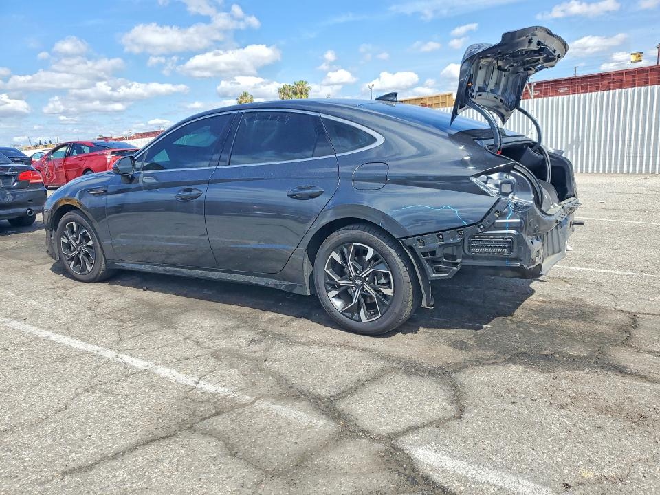 2024 Hyundai Sonata VIN KMHL64JA3RA389312 COPART salvage auction — REAR END, Ca - Salvage Certificate, sold $9,800 on 2026-07-02 (photo 2)