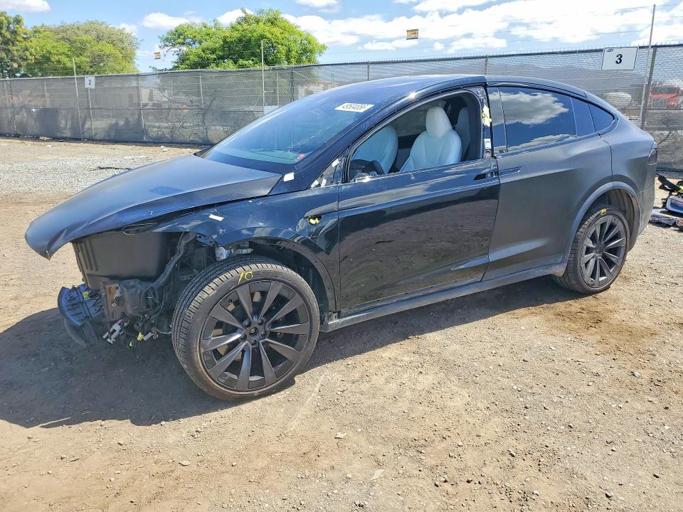 2022 Tesla Model x VIN 7SAXCBE65NF350346 COPART salvage auction — FRONT END, Ca - Salvage Certificate, sold $21,300 on 2026-07-10 (photo 1)