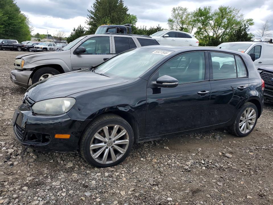 2013 Volkswagen Golf VIN WVWNM7AJ5DW000671 COPART salvage auction — FRONT END, Md - Cert Of Salvage > 75% Damage, sold $450 on 2026-07-06 (photo 1)