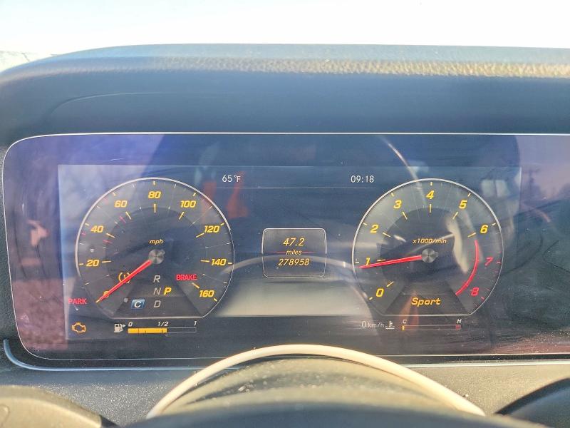 2018 Mercedes-benz E-klasse VIN WDDZF6GB4JA365802 COPART salvage auction — NORMAL WEAR, Mi - Certificate Of Title, sold $8,900 on 2026-07-23 (photo 9)
