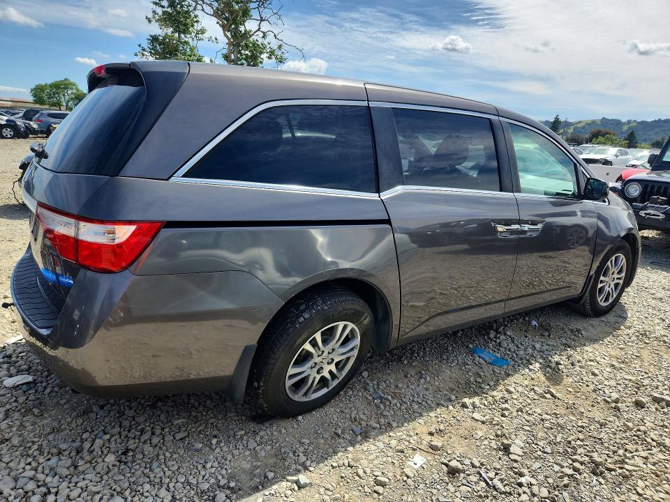 2011 Honda Odyssey VIN 5FNRL5H60BB079727 COPART salvage auction — SIDE, Ca - Salvage Certificate, sold $575 on 2026-07-09 (photo 3)