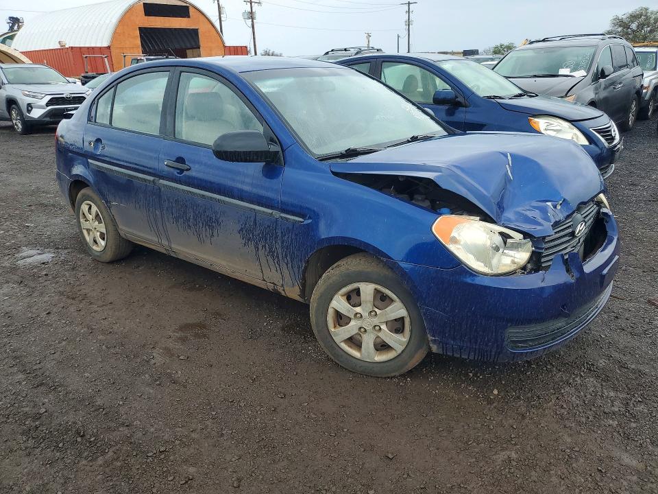 2009 Hyundai Accent VIN KMHCM46C49U308493 COPART salvage auction — FRONT END, Hi - Certificate Of Salvage, sold $1 on 2026-07-20 (photo 4)