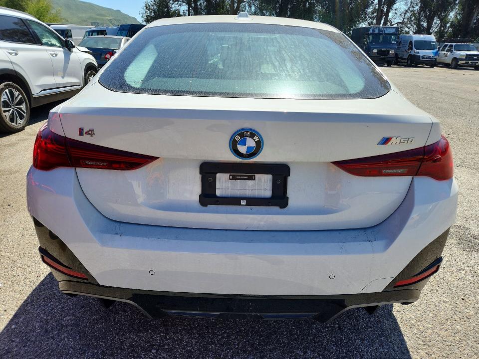 2025 BMW I4 VIN WBY33HD07SFU48327 COPART salvage auction — FRONT END, Ca - Salvage Certificate, sold $21,600 on 2026-07-31 (photo 6)
