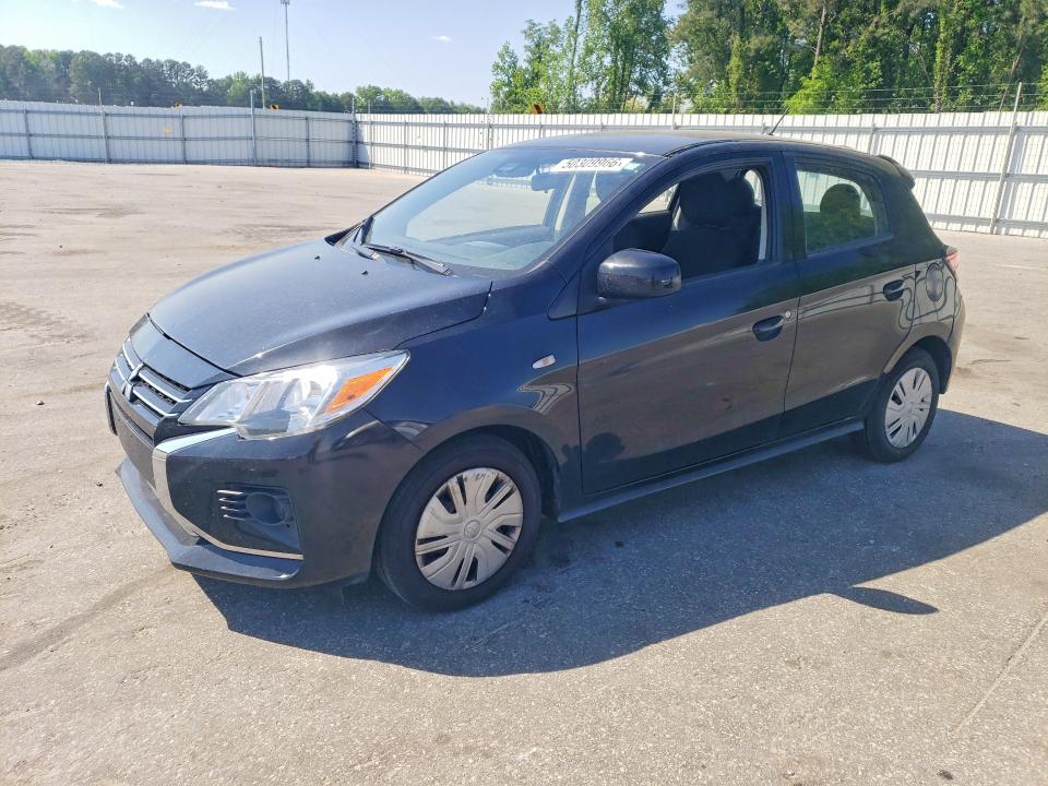 2021 Mitsubishi Mirage VIN ML32AUHJ7MH008438 COPART salvage auction — SIDE, Nc - Salvage Certificate Of Title, sold $2,200 on 2026-07-23 (photo 1)