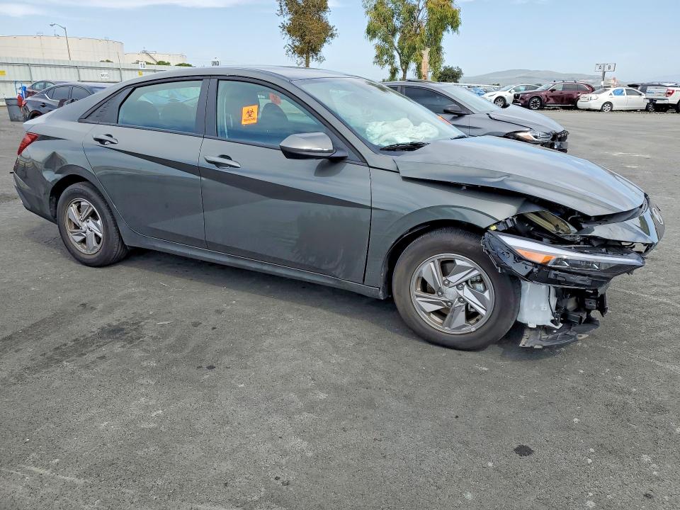 2025 Hyundai Elantra VIN KMHLL4DG1SU086042 COPART salvage auction — FRONT END, Ca - Salvage Certificate, sold $4,050 on 2026-07-06 (photo 4)
