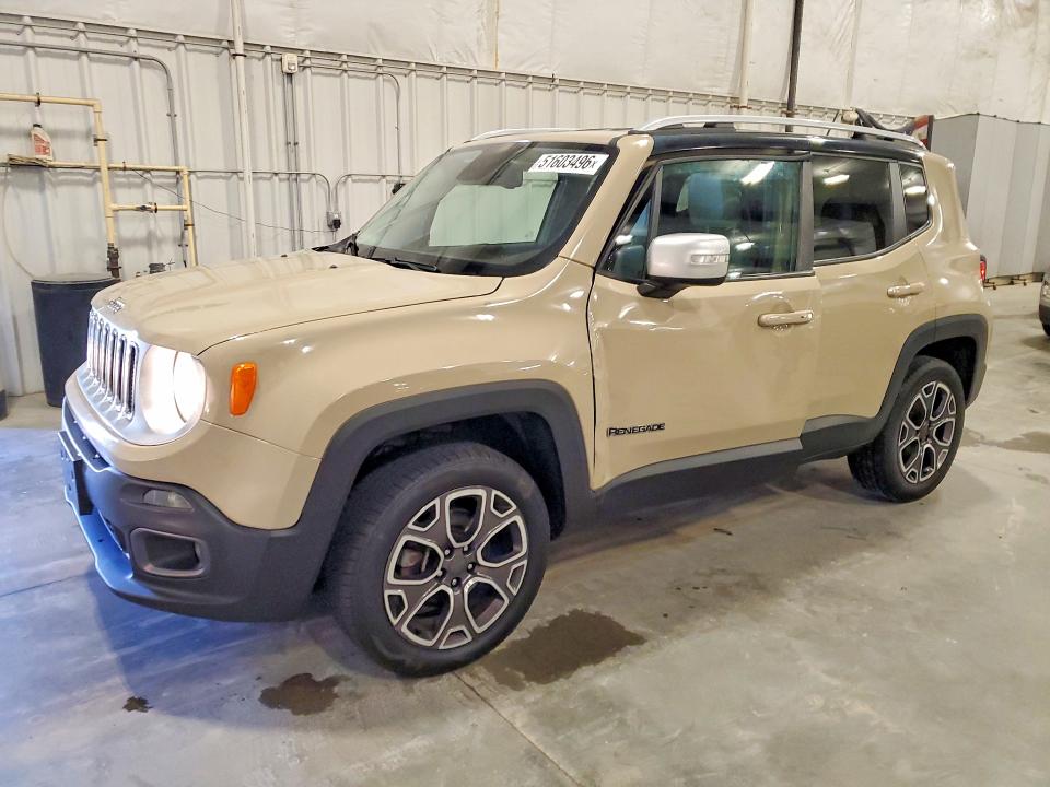 2016 Jeep Renegade VIN ZACCJBDT1GPC61362 COPART salvage auction — SIDE, Mn - Cert Of Title-Prior Salvage, sold $2,400 on 2026-08-17 (photo 1)