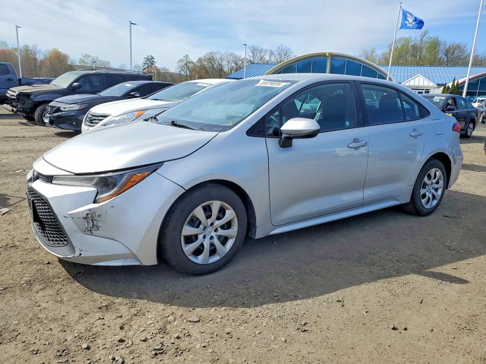 2021 Toyota Corolla VIN 5YFEPMAE3MP253053 COPART salvage auction — FRONT END, Ma - Certificate Of Title, sold $6,700 on 2026-07-09 (photo 1)