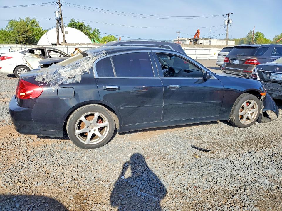 2005 Infiniti G VIN JNKCV51F95M308670 COPART salvage auction — FRONT END, Nj - Cert Of Title-Salvage, sold $350 on 2026-07-10 (photo 3)