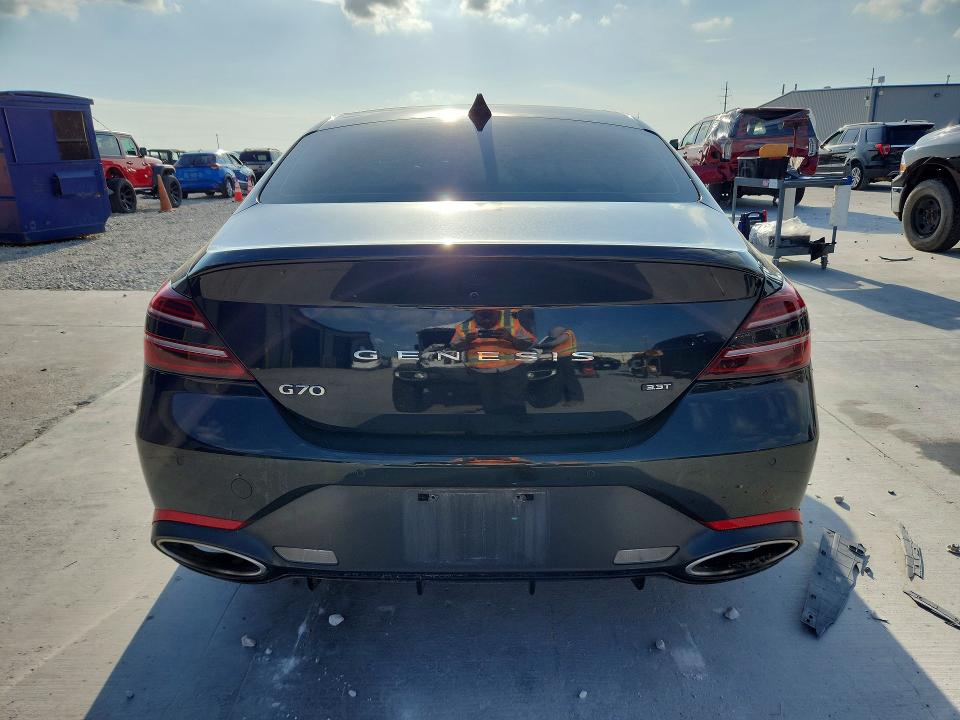2024 Genesis G70 VIN KMTG54SE7RU141882 COPART salvage auction — UNDERCARRIAGE, Tx - Certificate Of Title, sold $5,900 on 2026-07-31 (photo 6)