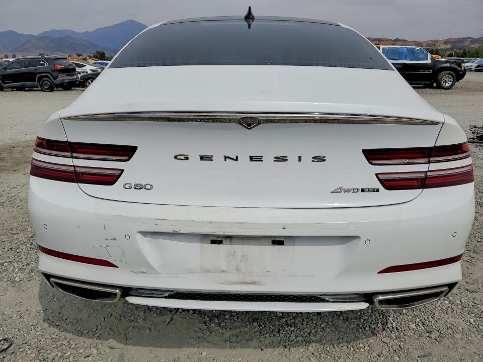 2021 Genesis G80 VIN KMTGC4SDXMU047775 COPART salvage auction — FRONT END, Ca - Salvage Certificate, sold $10,000 on 2026-07-08 (photo 6)