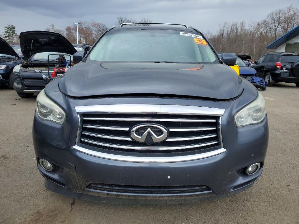 2013 Infiniti Jx35 VIN 5N1AL0MM1DC317262 COPART salvage auction — FRONT END, Ct - Certificate Of Title (P), sold $2,300 on 2026-07-27 (photo 5)