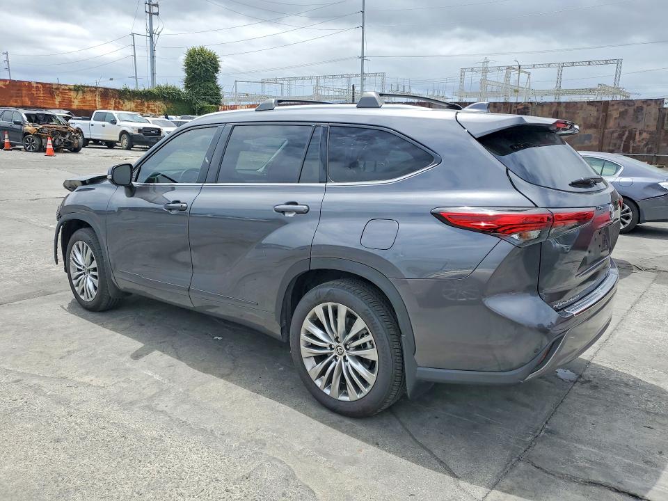 2023 Toyota Highlander VIN 5TDKDRBH5PS015184 COPART salvage auction — FRONT END, Ca - Salvage Certificate, sold $16,500 on 2026-07-10 (photo 2)