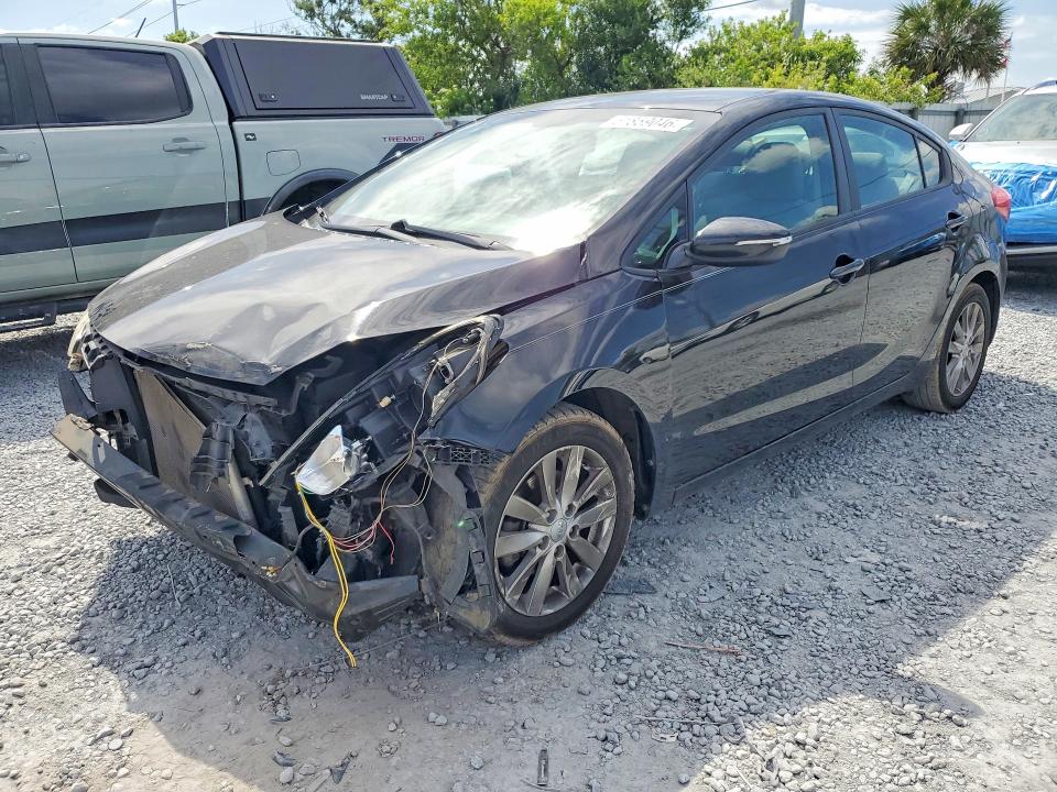 2014 Kia VIN KNAFX4A6XE5062318 COPART salvage auction — FRONT END, Fl - Cert Of Title Slvg Rebuildable, sold $725 on 2026-07-10 (photo 1)