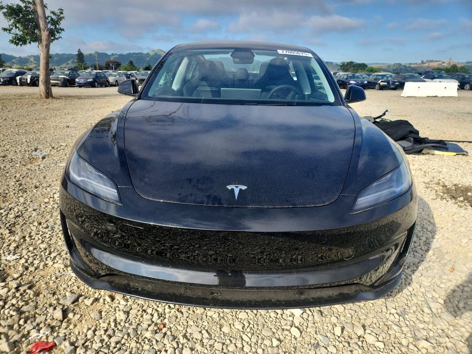 2025 Tesla Model 3 VIN 5YJ3E1ET9SF078059 COPART salvage auction — REAR END, CA, sold $12,000 on 2026-07-28 (photo 5)