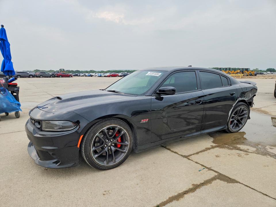 2022 Dodge Charger VIN 2C3CDXGJ7NH262341 COPART salvage auction — REAR END, Tx - Certificate Of Title, sold $23,700 on 2026-07-02 (photo 1)