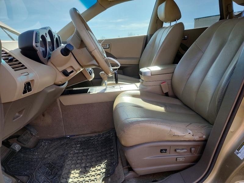 2006 Nissan Murano VIN JN8AZ08W66W514321 COPART salvage auction — REAR END, Ab - Bos - Salvage, sold $200 on 2026-07-07 (photo 7)