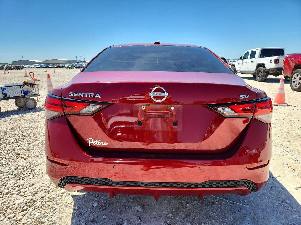 2024 Nissan Sentra VIN 3N1AB8CV7RY205132 COPART salvage auction — FRONT END, Tx - Certificate Of Title, sold $5,600 on 2026-07-23 (photo 6)