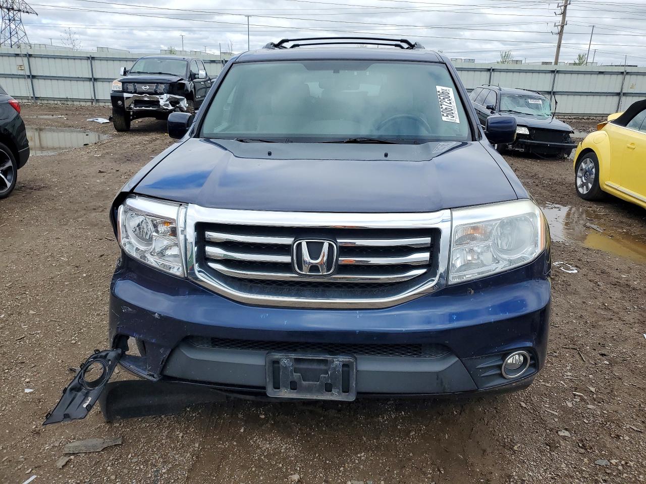 2014 Honda Pilot VIN 5FNYF4H56EB052041 COPART salvage auction — Front End, IL - SALVAGE CERTIFICATE, sold $2,700 on 2026-06-23 (photo 5)