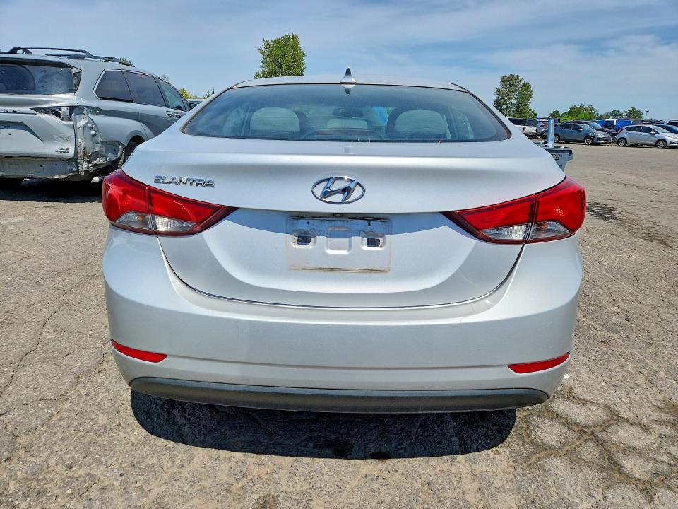 2015 Hyundai VIN 5NPDH4AE7FH618827 COPART salvage auction — FRONT END, Or - Salvage Title Certificate, sold $2,100 on 2026-07-20 (photo 6)