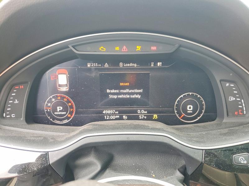 2019 Audi Q7 VIN WA1LAAF78KD033127 COPART salvage auction — FRONT END, Nj - Cert Of Title-Salvage, sold $9,500 on 2026-07-17 (photo 9)