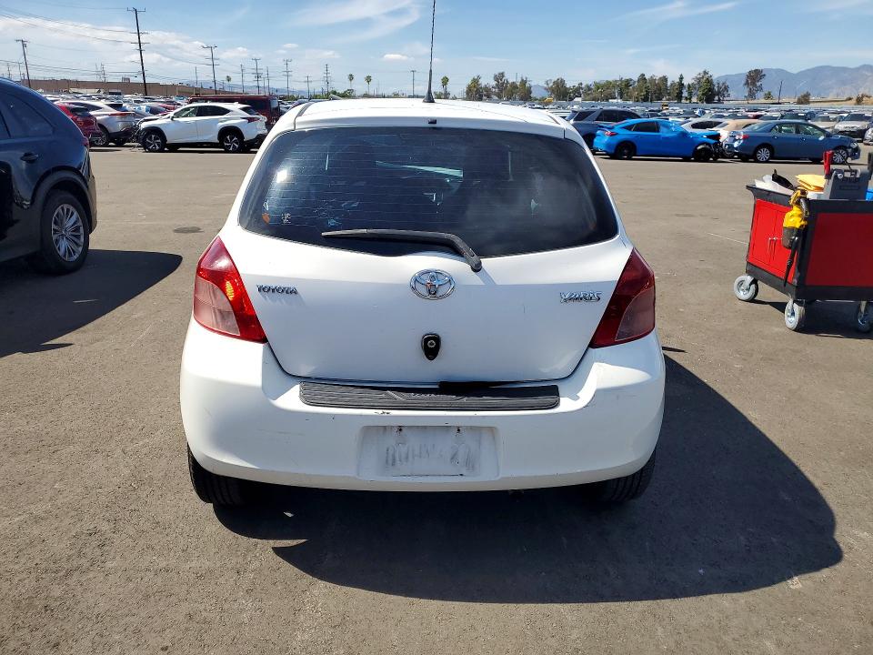 2007 Toyota Yaris VIN JTDJT903075108416 COPART salvage auction — FRONT END, Ca - Salvage Certificate, sold $250 on 2026-07-13 (photo 6)