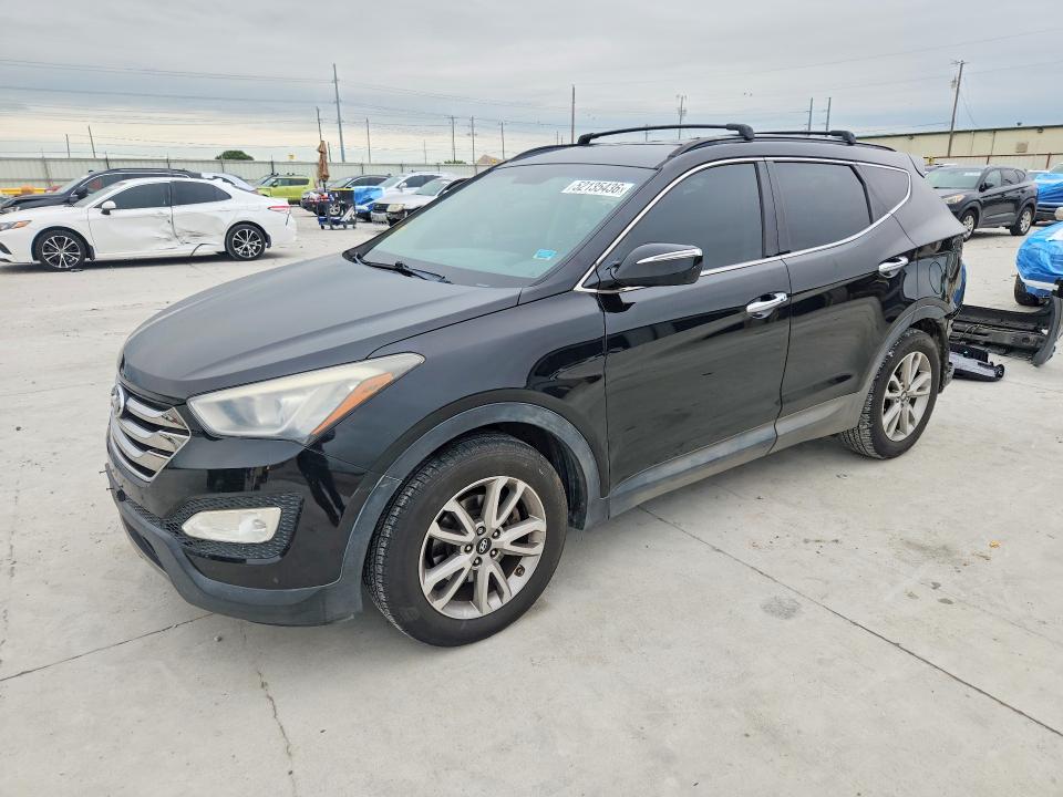 2015 Hyundai Santa fe VIN 5XYZU3LA4FG284544 COPART salvage auction — REAR END, Tx - Certificate Of Title, sold $1,850 on 2026-07-10 (photo 1)