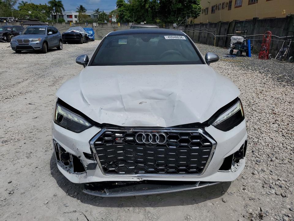2025 Audi Rs5 VIN WAUA4CF5XSA003902 COPART salvage auction — FRONT END, Fl - Cert Of Title Slvg Rebuildable, sold $18,800 on 2026-07-10 (photo 5)