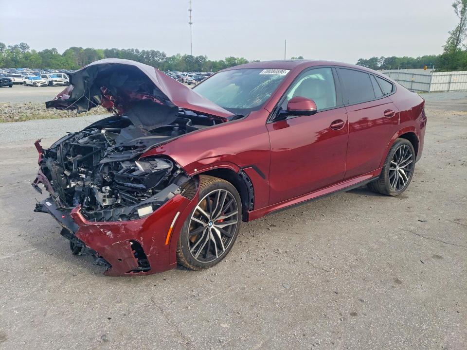 2026 BMW X6 VIN 5UX33EX08T9056189 COPART salvage auction — FRONT END, Nc - Salvage Certificate Of Title, sold $17,000 on 2026-07-23 (photo 1)