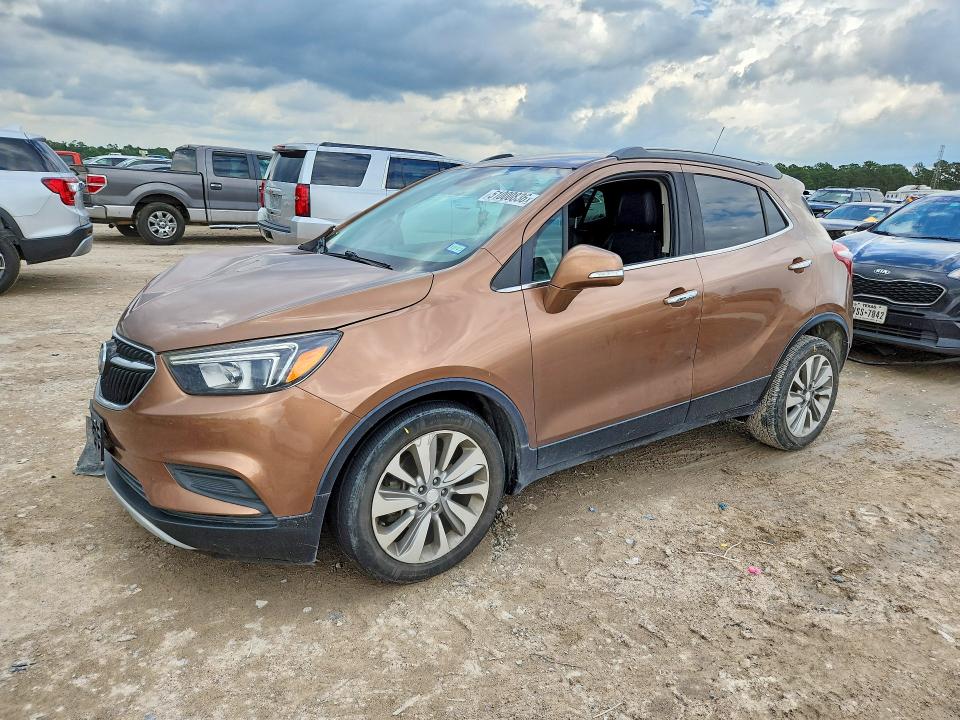 2017 Buick Encore VIN KL4CJASB3HB050271 COPART salvage auction — FRONT END, Tx - Salvage Vehicle Title, sold $1,000 on 2026-07-10 (photo 1)