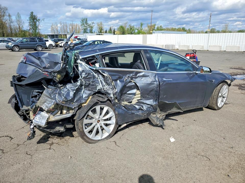 2018 Tesla Model 3 VIN 5YJ3E1EA8JF050976 COPART salvage auction — ALL OVER, Or - Salvage Title Certificate, sold $2,000 on 2026-07-22 (photo 3)