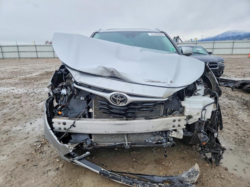 2023 Toyota Highlander VIN 5TDKDRBH4PS006377 COPART salvage auction — FRONT END, Ut - Salvage Certificate, sold $9,600 on 2026-07-07 (photo 5)