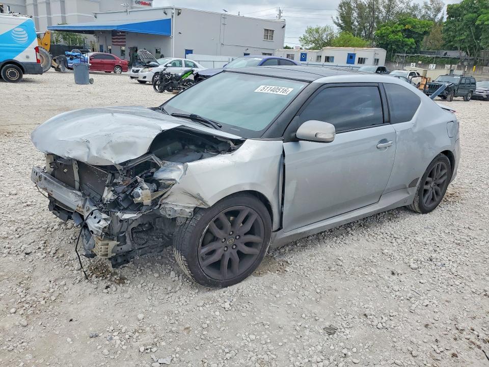 2014 Scion Tc VIN JTKJF5C73E3068767 COPART salvage auction — FRONT END, Fl - Cert Of Title Slvg Rebuildable, sold $525 on 2026-07-10 (photo 1)