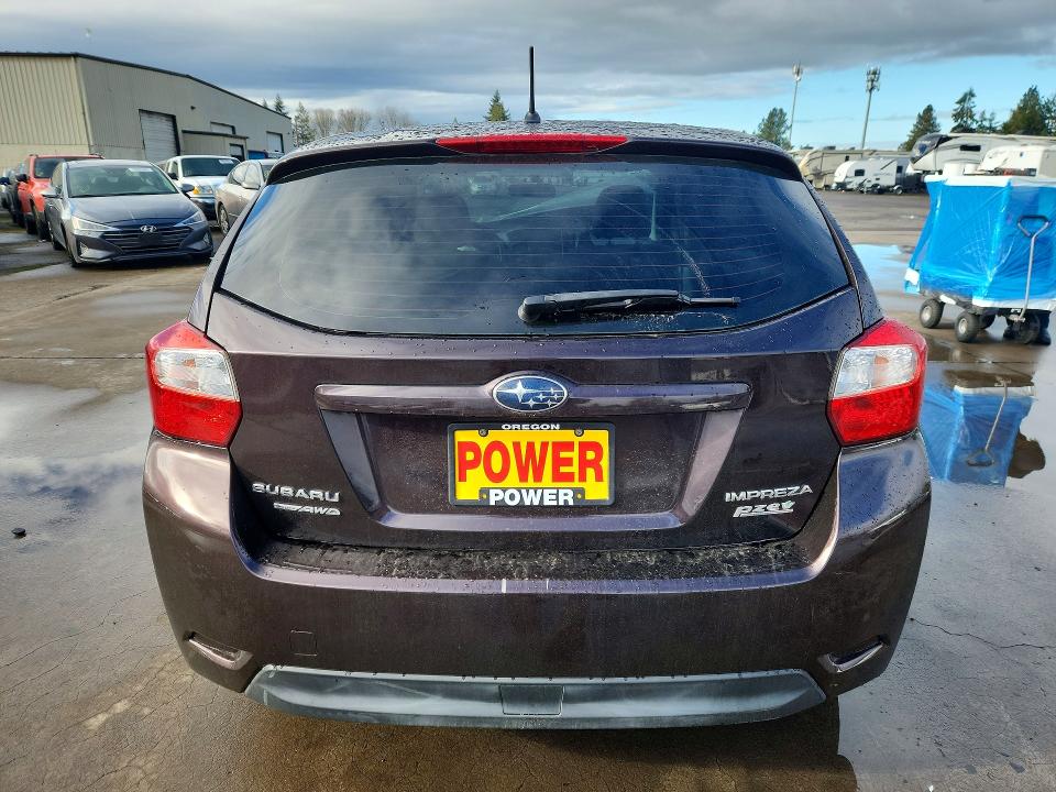 2013 Subaru Impreza VIN JF1GPAA68DH820584 COPART salvage auction — FRONT END, Or - Salvage Title Certificate, sold $350 on 2026-07-27 (photo 6)