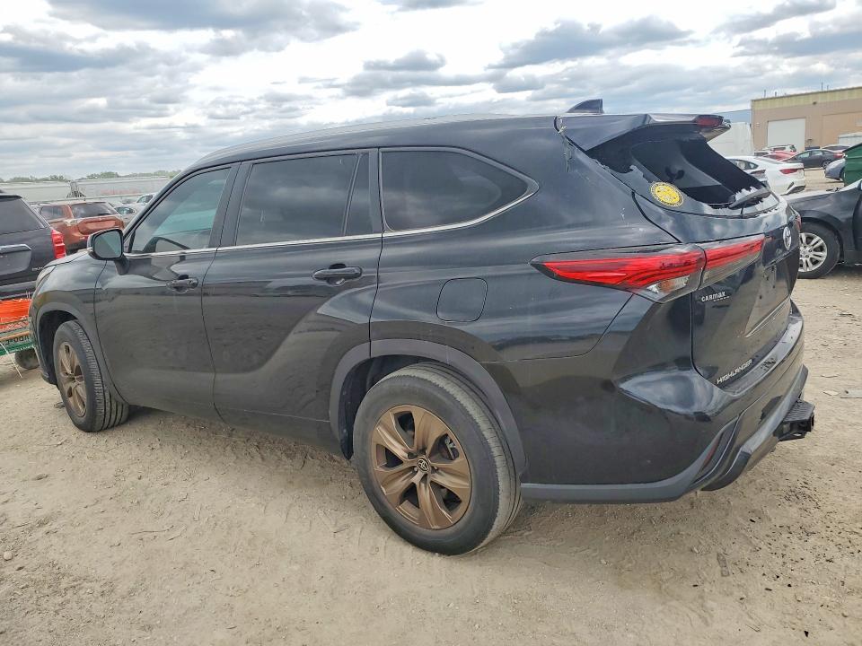 2023 Toyota Highlander VIN 5TDAARAH7PS519614 COPART salvage auction — HAIL, Ks - Cert Of Title-Salvage, sold $16,900 on 2026-07-02 (photo 2)