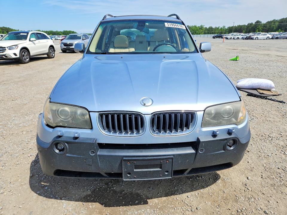 2004 BMW X3 VIN WBXPA93404WC32640 COPART salvage auction — REAR END, NC - SALVAGE CERTIFICATE OF TITLE, sold $450 on 2026-07-13 (photo 5)