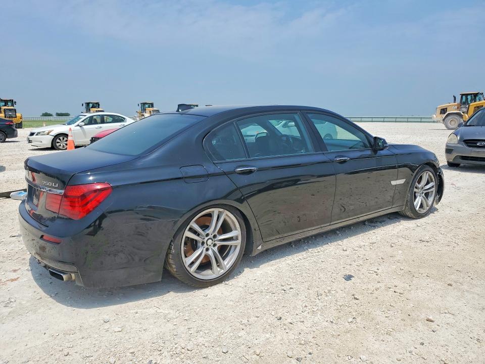 2013 BMW 7 series VIN WBAYE8C54DDE22135 COPART salvage auction — FRONT END, Tx - Certificate Of Title (P), sold $2,300 on 2026-07-09 (photo 3)