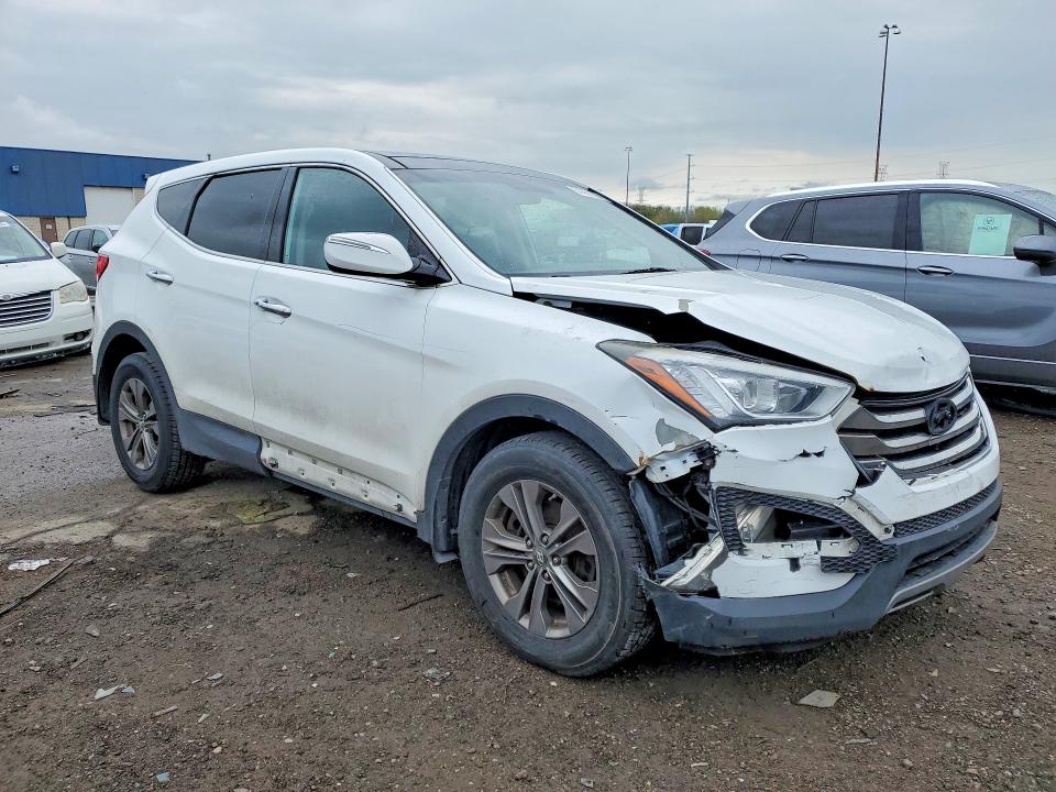 2013 Hyundai Santa fe VIN 5XYZUDLB3DG103252 COPART salvage auction — FRONT END, MI, sold $2,150 on 2026-07-17 (photo 4)