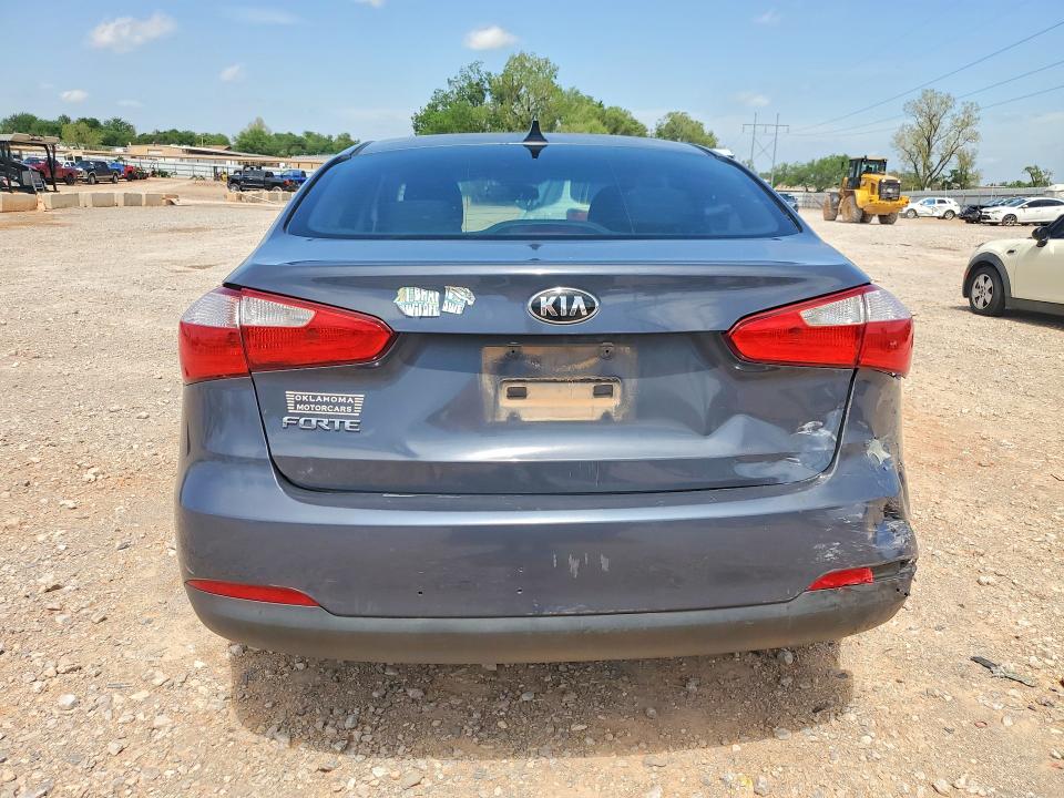 2016 Kia Forte VIN KNAFK4A62G5496380 COPART salvage auction — REAR END, Ok - Cert Of Title-Salvage, sold $1,150 on 2026-07-16 (photo 6)