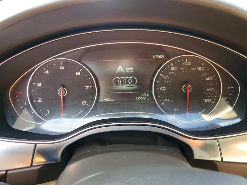 2014 Audi A6 VIN WAUHGAFC0EN074371 COPART salvage auction — FRONT END, Ca - Dis/Dlr/Exp Only Clean Title (P), sold $425 on 2026-07-24 (photo 9)