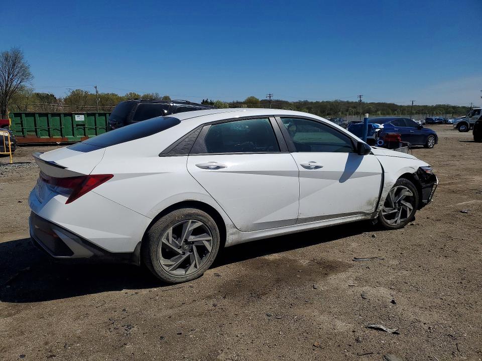 2025 Hyundai Elantra VIN KMHLM4DG6SU998789 COPART salvage auction — FRONT END, Md - Cert Of Salvage > 75% Damage, sold $3,600 on 2026-07-28 (photo 3)