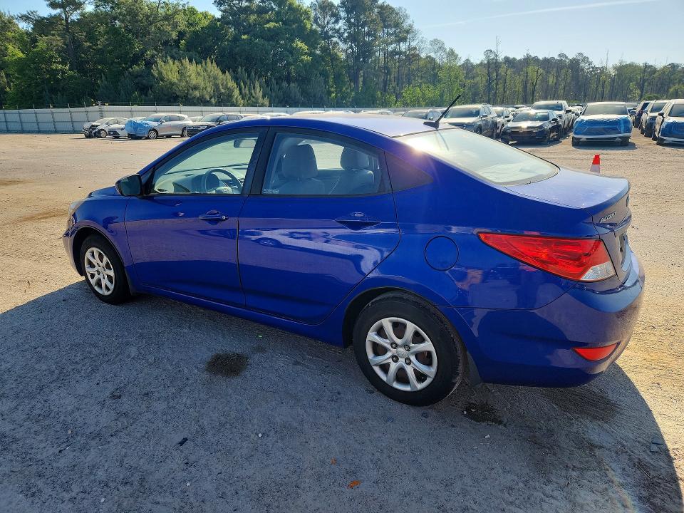 2012 Hyundai Accent VIN KMHCT4AE5CU159014 COPART salvage auction — MINOR DENT/SCRATCHES, SC - CERTIFICATE OF TITLE, sold $875 on 2026-07-27 (photo 2)